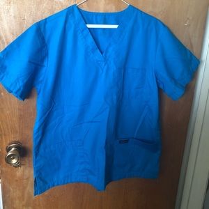 Size medium blue scrub set